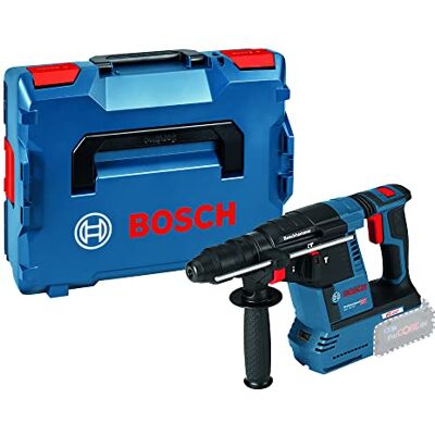 Bosch 18V System Cordless Rotary Hammer GBH 18V-26 (SDS Plus, incl. Aux. Handle, Machine Cloth, Depth Stop 210mm, Inlay, L-BOXX 136, Without Battery/Charger) Bosch 18V System Cordless Rotary Hammer GBH 18V-26 (SDS Plus, incl. Aux. Handle, Machine Cloth, Depth Stop 210mm, Inlay, L-BOXX 136, Without Battery/Charger)
