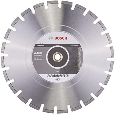 Bosch 1x Asphalt Diamond Discs f. Petrol/Table Saws 20/25.4mm for Fresh Concrete, Asphalt, Ø 400 mm, Professional Accessory Petrol Saw, Table Circular Saw Bosch 1x Asphalt Diamond Discs f. Petrol/Table Saws 20/25.4mm for Fresh Concrete, Asphalt, Ø 400 mm, Professional Accessory Petrol Saw, Table Circular Saw