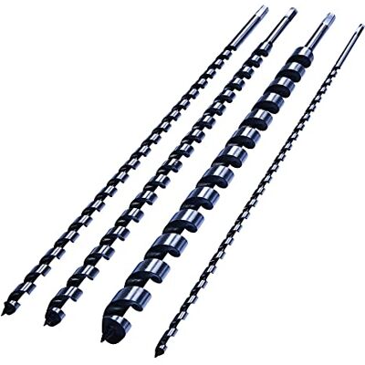 Unbranded 4pc Auger Bit Set - Long Wood Extra 600mm - 8/12/16/24mm Drill Bits Unbranded 4pc Auger Bit Set - Long Wood Extra 600mm - 8/12/16/24mm Drill Bits