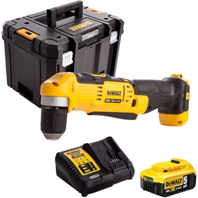 DeWalt DCD740N 18V Right Angle Drill with 1 x 5.0Ah Battery & Charger in Case DeWalt DCD740N 18V Right Angle Drill with 1 x 5.0Ah Battery & Charger in Case