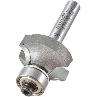 Trend 46/125x1/4tc Bearing Guided Ovolo Cutter - 6mm Rad. X 12mm Cut Trend 46/125x1/4tc Bearing Guided Ovolo Cutter - 6mm Rad. X 12mm Cut