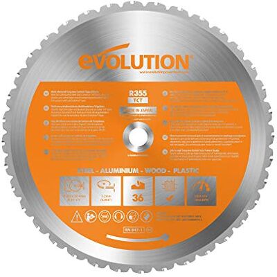 Evolution Power Tools - Rage Lama Multiuse Tungsten Carbide Blade 355mm - Multi-Purpose Saw Blade Evolution Power Tools - Rage Lama Multiuse Tungsten Carbide Blade 355mm - Multi-Purpose Saw Blade