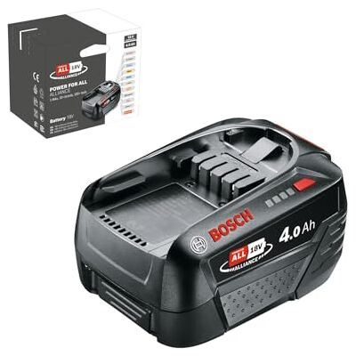 Bosch Battery Pack PBA 18V 4.0Ah W-C (18 Volt System, 4.0Ah, in Carton Packaging) Bosch Battery Pack PBA 18V 4.0Ah W-C (18 Volt System, 4.0Ah, in Carton Packaging)