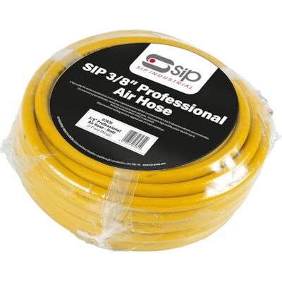 SIP 3/8" 5m Professional Air Hose, High Kink-Resistant Nitrile Rubber & PVC, 310psi Compressor Hose SIP 3/8" 5m Professional Air Hose, High Kink-Resistant Nitrile Rubber & PVC, 310psi Compressor Hose