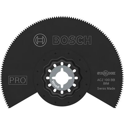 Bosch 10x PRO ACZ 100 BB Segment Blade for Solid Laminate Vinyl, PVC, Wood with nails, Ø 100 mm, Professional Accessory Multitool Bosch 10x PRO ACZ 100 BB Segment Blade for Solid Laminate Vinyl, PVC, Wood with nails, Ø 100 mm, Professional Accessory Multitool