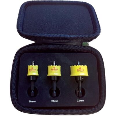 Starrett KDC13021 Deep Cut Bi-Metal Holesaw Kit - 15 Pieces Starrett KDC13021 Deep Cut Bi-Metal Holesaw Kit - 15 Pieces