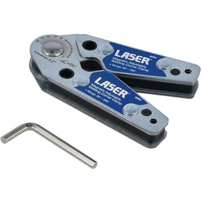 Haas Laser Magnetic Adjustable Welding Corner Clamp - 8751 Haas Laser Magnetic Adjustable Welding Corner Clamp - 8751