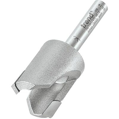 Trend Professional Plug Maker Router Cutter, 1/4 Inch Shank, 12mm Cut Diameter & 16mm Cut Length, Tungsten Carbide Tipped, 24/10X1/4TC Trend Professional Plug Maker Router Cutter, 1/4 Inch Shank, 12mm Cut Diameter & 16mm Cut Length, Tungsten Carbide Tipped, 24/10X1/4TC