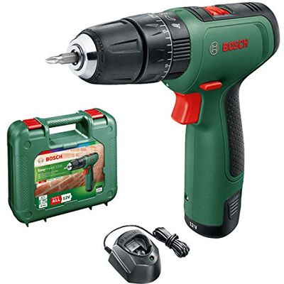 Bosch Home and Garden DIY tools 06039D3170 Cordless Hammer Drill EasyImpact 1200 (1x battery, 12 volt system, in carrying case) Bosch Home and Garden DIY tools 06039D3170 Cordless Hammer Drill EasyImpact 1200 (1x battery, 12 volt system, in carrying case)