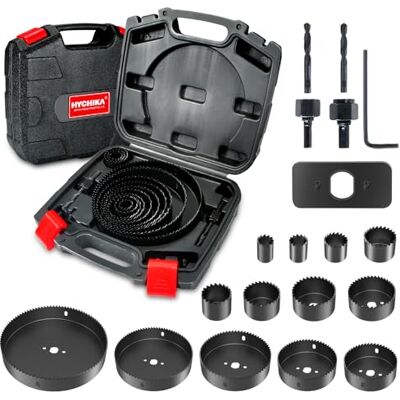 Hychika 19pcs Drill Bit Set - Durable High-Speed Cutting Hychika 19pcs Drill Bit Set - Durable High-Speed Cutting