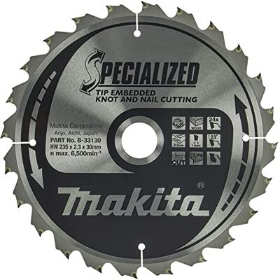 Makita B-33130 Specialized Tip Embedded Saw Blade 235x30x24T Makita B-33130 Specialized Tip Embedded Saw Blade 235x30x24T