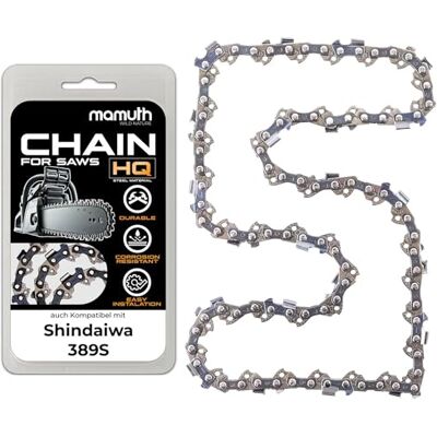 Mamuth Wild Nature Saw Chain 40 cm 1.5 mm 0.325 Inch 66 TG for Shindaiwa 389S, Reliable Cutting Performance for Professional Work Mamuth Wild Nature Saw Chain 40 cm 1.5 mm 0.325 Inch 66 TG for Shindaiwa 389S, Reliable Cutting Performance for Professional Work