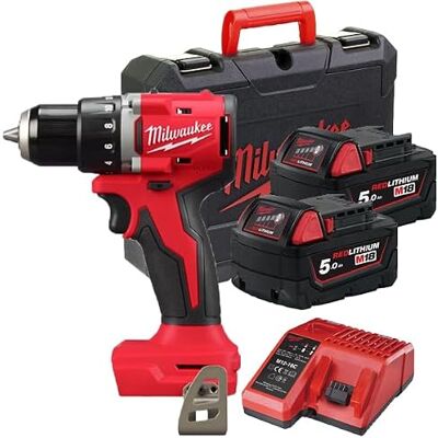 Milwaukee M18 BLPDRC - Power Drill - Hammer, Brushless, 2x5Ah Milwaukee M18 BLPDRC - Power Drill - Hammer, Brushless, 2x5Ah