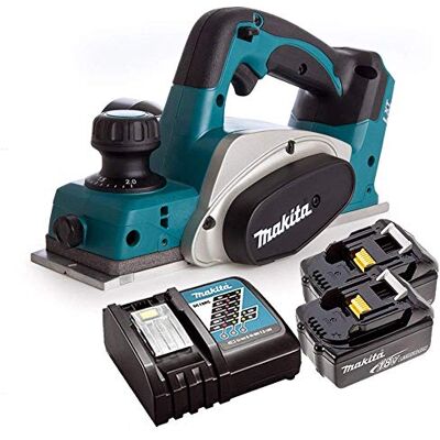 Makita DKP180Z LXT 18V Li-Ion 82mm Planer with 2 x 5ah Batteries & Charger Makita DKP180Z LXT 18V Li-Ion 82mm Planer with 2 x 5ah Batteries & Charger