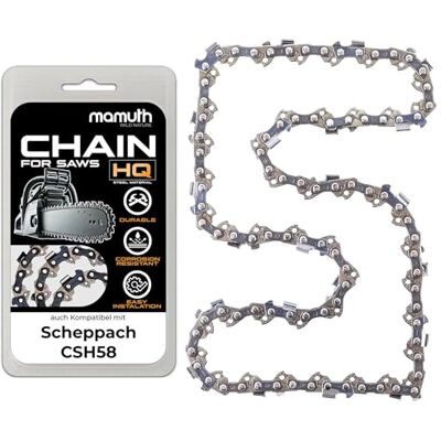 Mamuth Wild Nature Saw Chain 40 cm 1.5 mm 0.325 Inch 66 TG for Scheppach CSH58 Mamuth Wild Nature Saw Chain 40 cm 1.5 mm 0.325 Inch 66 TG for Scheppach CSH58