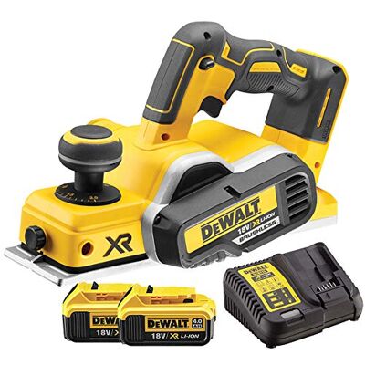 DeWalt DCP580N 18V XR Brushless 82mm Planer with 2 x 5.0Ah DCB184 Batteries & Charger DeWalt DCP580N 18V XR Brushless 82mm Planer with 2 x 5.0Ah DCB184 Batteries & Charger