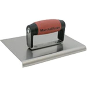 Marshalltown The Premier Line 184SSD 8-Inch x 6-Inch Stainless Steel Edger-Straight Ends-1/4-Inch Radius-DuraSoft Handle Marshalltown The Premier Line 184SSD 8-Inch x 6-Inch Stainless Steel Edger-Straight Ends-1/4-Inch Radius-DuraSoft Handle