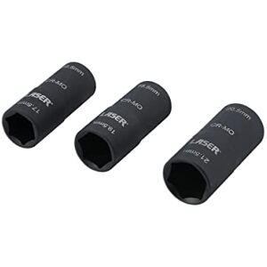 Laser Tools 8214 Double Ended Damaged Wheel Nut Socket Set 3pc Laser Tools 8214 Double Ended Damaged Wheel Nut Socket Set 3pc