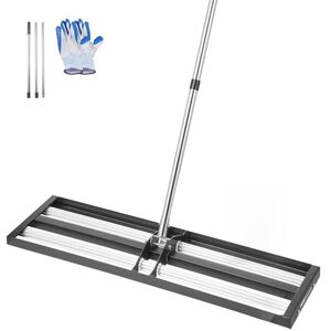 VEVOR Lawn Leveling Rake, Lawn Leveler with 83.9 in Adjustable Handle, 36x10 in Ground Plate, Heavy Duty & Rust-Resistant Metal Soil Leveler, Effort Saving Lawn Leveling Tool for Yard Golf Court VEVOR Lawn Leveling Rake, Lawn Leveler with 83.9 in Adjustable Handle, 36x10 in Ground Plate, Heavy Duty & Rust-Resistant Metal Soil Leveler, Effort Saving Lawn Leveling Tool for Yard Golf Court