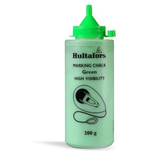 Hultafors Neon Green Chalk Line 200g I For indoor and outdoor use I Produces bright, precise and long-lasting lines I Intense colour thanks to high pigment content I 652733 Hultafors Neon Green Chalk Line 200g I For indoor and outdoor use I Produces bright, precise and long-lasting lines I Intense colour thanks to high pigment content I 652733