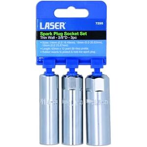 Laser 7295 Thin Wall Spark Plug Socket Set 3/8"D 3pc Laser 7295 Thin Wall Spark Plug Socket Set 3/8"D 3pc