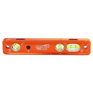 Swanson Tool Co TLL049M Savage Lightning Aluminum Torpedo Magnetic Illuminated Levels, 9", 3 Vials, Orange Aluminum Swanson Tool Co TLL049M Savage Lightning Aluminum Torpedo Magnetic Illuminated Levels, 9", 3 Vials, Orange Aluminum