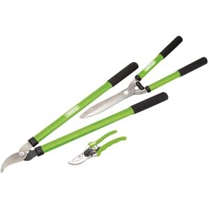 Draper Garden Tools Set 3 Piece Lopper, Shears and Secateur Gardening Hand Tools Set Cutter Prunner High Comfort Soft Grip 28210 Draper Garden Tools Set 3 Piece Lopper, Shears and Secateur Gardening Hand Tools Set Cutter Prunner High Comfort Soft Grip 28210