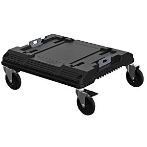 Stanley Pro-Stack Roll-Cart (extremely manoeuvrable thanks to 360° rotating wheels with parking brake, Black Stanley Pro-Stack Roll-Cart (extremely manoeuvrable thanks to 360° rotating wheels with parking brake, Black