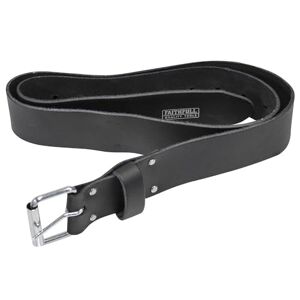 Faithfull Heavy-Duty Black Leather Belt (for Tool Holders) Waist 34-44in