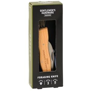 Gentlemen's Hardware Mushroom Foraging Knife with Brush Mushroom Hunting Tools, Stainless Steel Gentlemen's Hardware Mushroom Foraging Knife with Brush Mushroom Hunting Tools, Stainless Steel