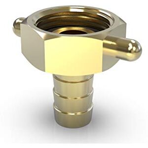 ABA Beul 55026.006.2 Hose Fitting - Brass - Wing Nut - Hose Barb Connection ABA Beul 55026.006.2 Hose Fitting - Brass - Wing Nut - Hose Barb Connection