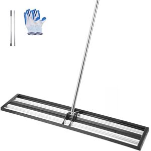 VEVOR Lawn Leveling Rake, Lawn Leveler with 83.9 in Adjustable Handle, 48x10 in Ground Plate, Heavy Duty & Rust-Resistant Metal Soil Leveler, Effort Saving Lawn Leveling Tool for Yard Golf Court VEVOR Lawn Leveling Rake, Lawn Leveler with 83.9 in Adjustable Handle, 48x10 in Ground Plate, Heavy Duty & Rust-Resistant Metal Soil Leveler, Effort Saving Lawn Leveling Tool for Yard Golf Court