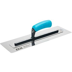 OX Tools OX Pro Semi Flex Stainless Steel Trowel 16in / 405 x 125 mm OX Tools OX Pro Semi Flex Stainless Steel Trowel 16in / 405 x 125 mm