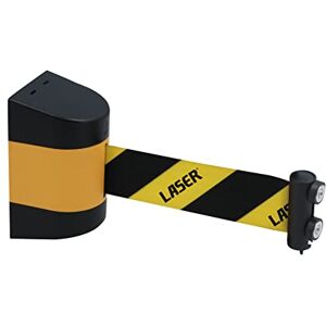 Laser 8529 Wall Mounted Magnetic Retractable Barrier 5m x 48mm, spring loaded, up to 5m length, supplied with self-adhesive and screw fixings Laser 8529 Wall Mounted Magnetic Retractable Barrier 5m x 48mm, spring loaded, up to 5m length, supplied with self-adhesive and screw fixings