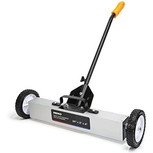 Neiko 53416A 24” Rolling Magnetic Sweeper with Wheels, 50 Pound Capacity, Adjustable Handle & Floor Magnet Clearance Height, Metal Pick Up and Nail Magnet, Floor Sweeper for Construction, Shop, Etc. Neiko 53416A 24” Rolling Magnetic Sweeper with Wheels, 50 Pound Capacity, Adjustable Handle & Floor Magnet Clearance Height, Metal Pick Up and Nail Magnet, Floor Sweeper for Construction, Shop, Etc.