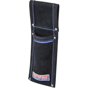 Faithfull Black Suede Leather Scaffold Level Holder for Tool Belt Faithfull Black Suede Leather Scaffold Level Holder for Tool Belt