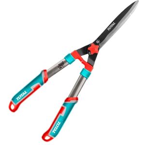 TOTAL Hedge Trimmer Scissors 11 x 32 x 32 cm Blue Length 557 mm Two-Handed Hedge Trimmer with Teflon Blades for Gardening TOTAL Hedge Trimmer Scissors 11 x 32 x 32 cm Blue Length 557 mm Two-Handed Hedge Trimmer with Teflon Blades for Gardening
