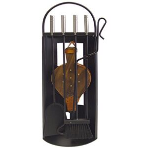 EL ZORRO Imex 10027 Square Fireplace Set with Bellows and Tools, (Stainless Steel, 68 x 23 x 14 cm), Black EL ZORRO Imex 10027 Square Fireplace Set with Bellows and Tools, (Stainless Steel, 68 x 23 x 14 cm), Black