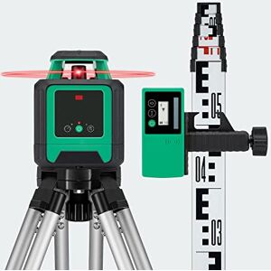 Goblin Tools RLX-MR20 Red Beam Rotary Laser Level with Tripod & Staff & All in One Hard Carry Case, Electronic Self-Levelling with 360° Horizontal Laser Beam up to 500m Working Range with Receiver Goblin Tools RLX-MR20 Red Beam Rotary Laser Level with Tripod & Staff & All in One Hard Carry Case, Electronic Self-Levelling with 360° Horizontal Laser Beam up to 500m Working Range with Receiver