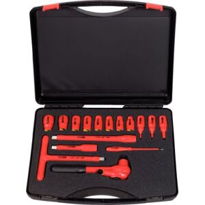 KS TOOLS 117.1860 0.5-inch Insulated Socket Wrench Set (16 Pieces) KS TOOLS 117.1860 0.5-inch Insulated Socket Wrench Set (16 Pieces)