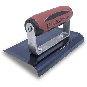 MARSHALLTOWN Curved Concrete Edger, 6 x 4 Blue Steel Blade, 1/2 Lip x 3/8 Radius, Made in The USA, 156BD MARSHALLTOWN Curved Concrete Edger, 6 x 4 Blue Steel Blade, 1/2 Lip x 3/8 Radius, Made in The USA, 156BD