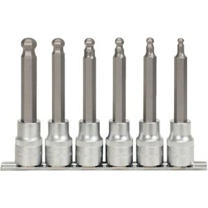 KS TOOLS 911.165 1/2-inch 5-12mm Long Hex Bit Socket Set (6 Pieces) KS TOOLS 911.165 1/2-inch 5-12mm Long Hex Bit Socket Set (6 Pieces)