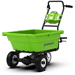 Greenworks G40GC Self-Propelled Cordless Electric Garden Cart, 100kg Weight Capacity, 106L, Easy Tipping Function, WITHOUT 40V Battery & Charger, 3 Year Guarantee Greenworks G40GC Self-Propelled Cordless Electric Garden Cart, 100kg Weight Capacity, 106L, Easy Tipping Function, WITHOUT 40V Battery & Charger, 3 Year Guarantee