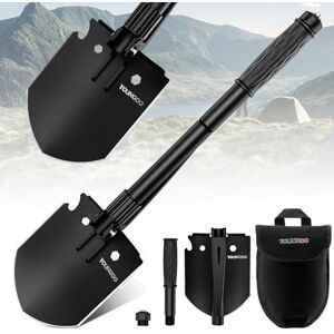 YOUNGDO Folding Shovel, 10 Functions, Multifunctional Folding Shovel, Easy to Carry, Rustproof Spade Made Alloy Steel, Removable Shovel for Survival, Snow Shovel, Garden, Camping YOUNGDO Folding Shovel, 10 Functions, Multifunctional Folding Shovel, Easy to Carry, Rustproof Spade Made Alloy Steel, Removable Shovel for Survival, Snow Shovel, Garden, Camping