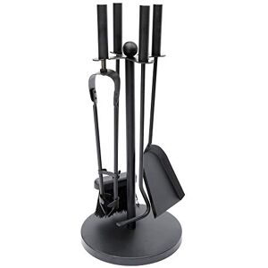 Fire Vida 5 Piece Warwick Fireplace Companion Set – Black Cast Iron Fireside Tool Kit with Stand – Includes Poker, Tongs, Shovel & Brush – Ideal for Wood Burners, Fire Pits & Coal Stoves Fire Vida 5 Piece Warwick Fireplace Companion Set – Black Cast Iron Fireside Tool Kit with Stand – Includes Poker, Tongs, Shovel & Brush – Ideal for Wood Burners, Fire Pits & Coal Stoves