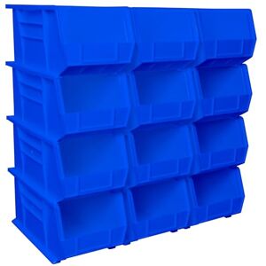 Akro-Mils 30240 AkroBins Plastic Hanging Stackable Storage Organizer Bin, 15-Inch x 8-Inch x 7-Inch, Blue, 12-Pack Akro-Mils 30240 AkroBins Plastic Hanging Stackable Storage Organizer Bin, 15-Inch x 8-Inch x 7-Inch, Blue, 12-Pack