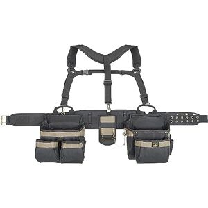 Custom Leathercraft CLC 1614 20 Pocket, Heavy Duty Framers 5 Piece Comfortlift Combo Tool Belt System,Blue Custom Leathercraft CLC 1614 20 Pocket, Heavy Duty Framers 5 Piece Comfortlift Combo Tool Belt System,Blue