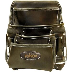 Rolson 68873 Large Single Leather Tool Pouch , Black Rolson 68873 Large Single Leather Tool Pouch , Black