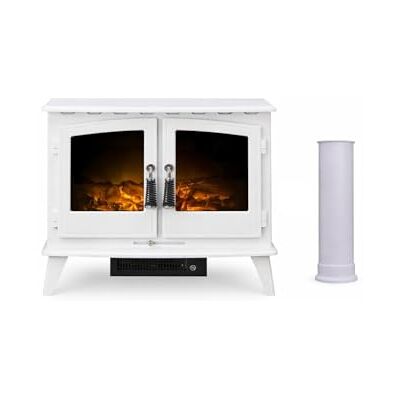 Adam Woodhouse - Electric Stove - Pure White - Straight Pipe - Electric stove Adam Woodhouse - Electric Stove - Pure White - Straight Pipe - Electric stove