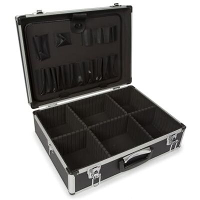 Perel 1819-1 Valise Aluminium 455 x 330 x 152 mm Noir Perel 1819-1 Valise Aluminium 455 x 330 x 152 mm Noir